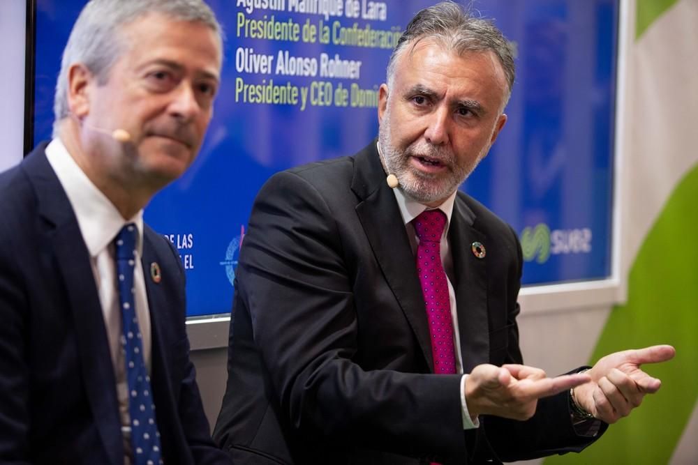 Ángel Víctor Torres participa en un debate en Madrid en la Cumbre del Cambio Climático