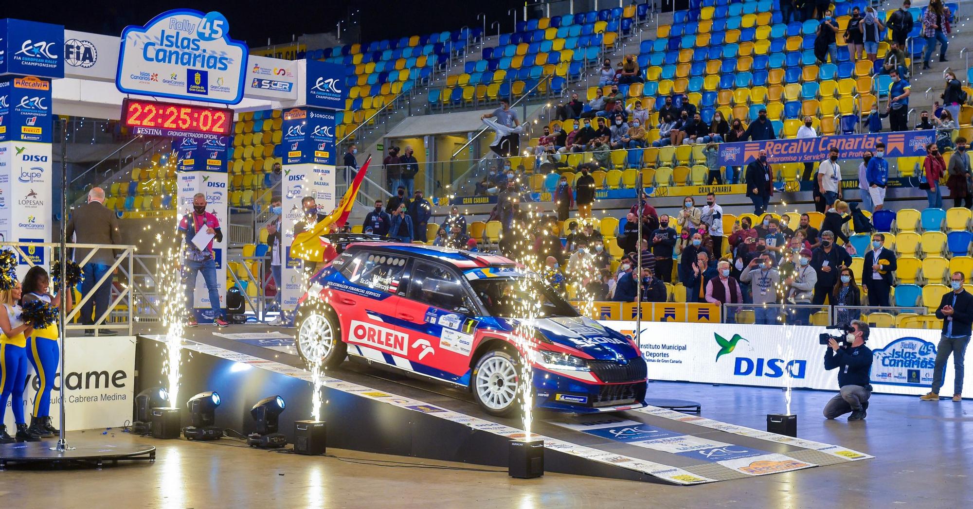 Ceremonia de inauguración en el 45º Rally Islas Canarias en el Gran Canaria Arena