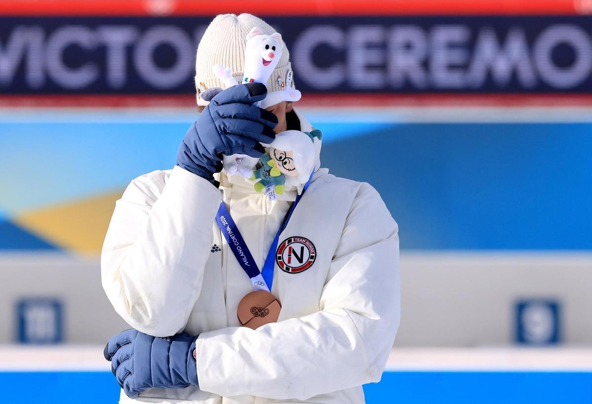 El noruec Sturla Holm Laegreid, emocionat