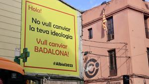 Albiol copia l’estètica independentista per a la seva precampanya a Badalona