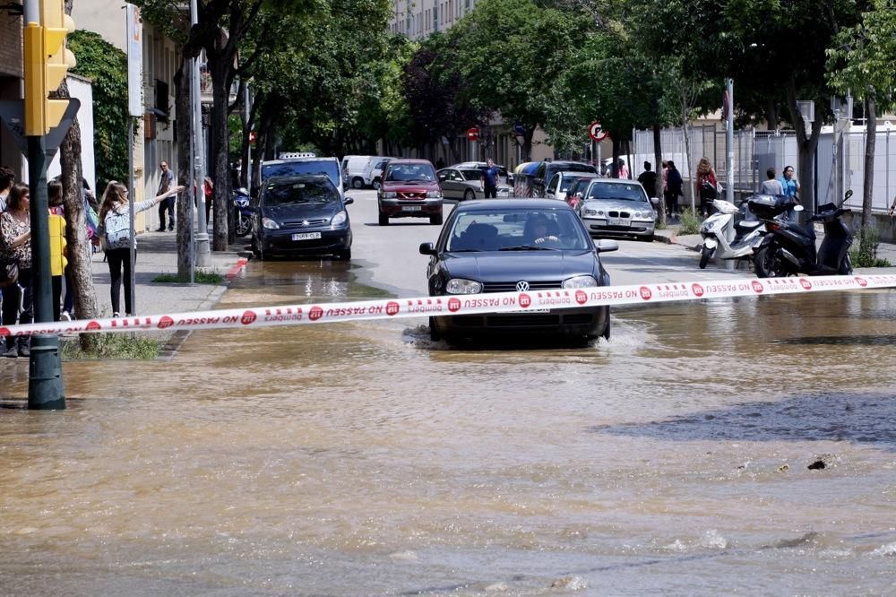 Inundació del Carrer Migdia de Girona