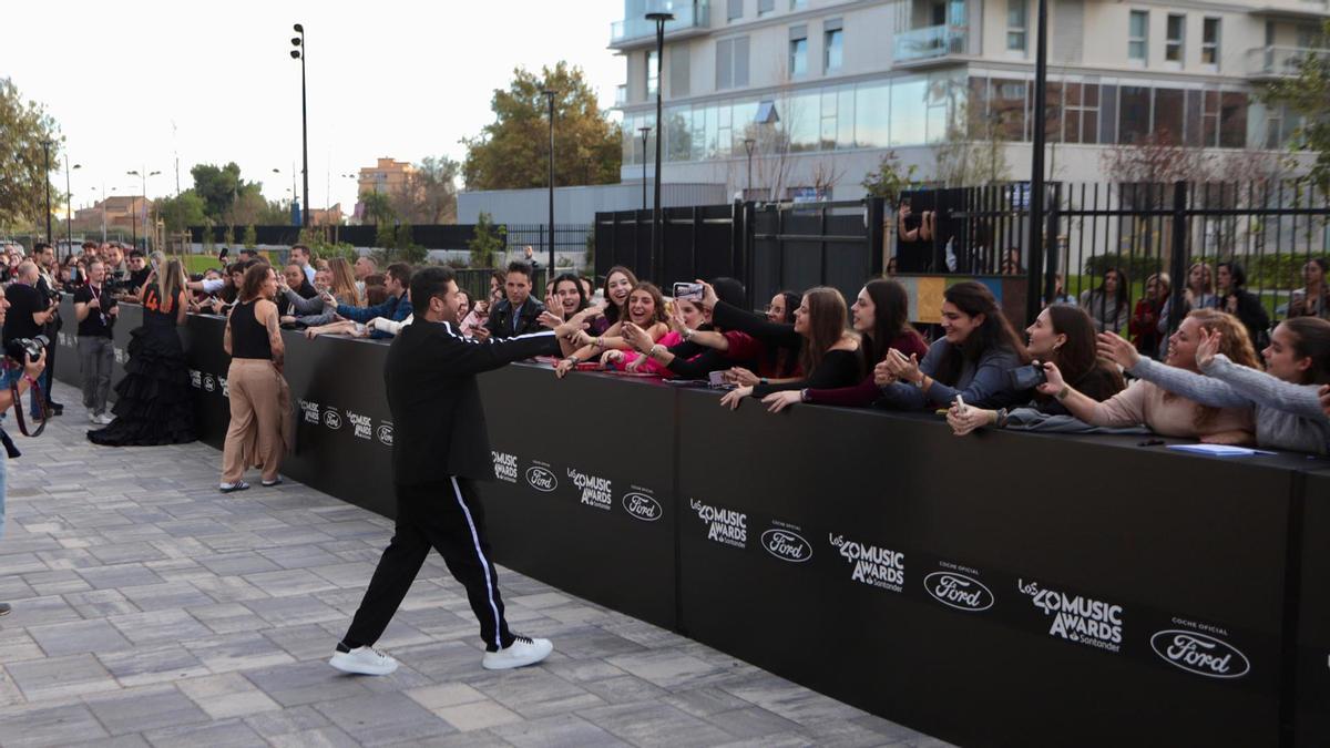 La alfombra roja de los 40 Music Awards en el Roig Arena de Valencia