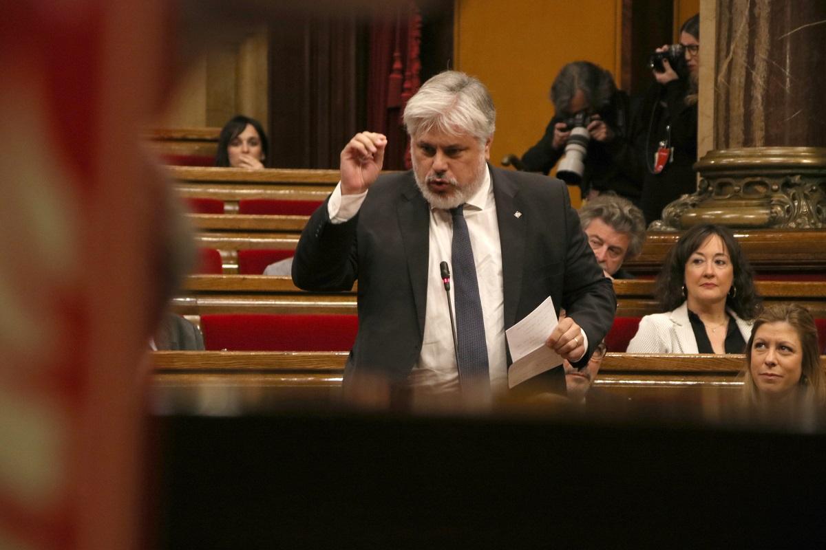 El presidente del grupo de Junts en el Parlament, Albert Batet