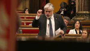 El presidente del grupo de Junts en el Parlament, Albert Batet