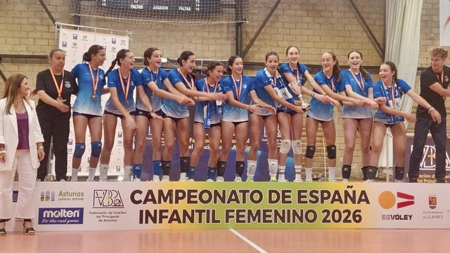 San Ignacio e Inmaculada, segundo y cuarto en el Nacional infantil de voleibol celebrado en Llanes