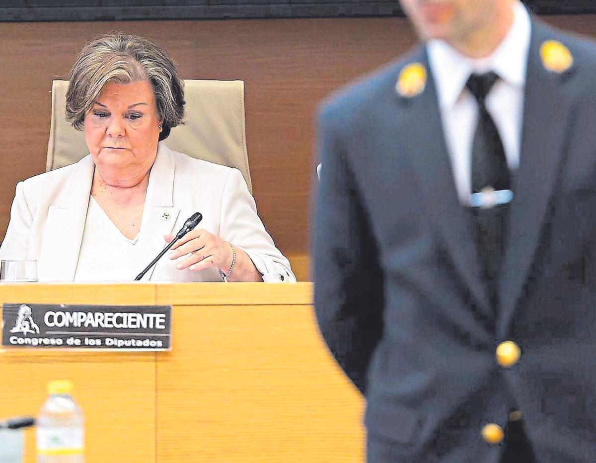 Enriqueta Chicano, presidenta del Tribunal de Cuentas, en una comparecencia en el Congreso.