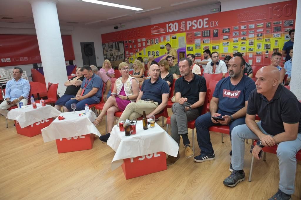 La noche electoral del PSOE en la provincia de Alicante