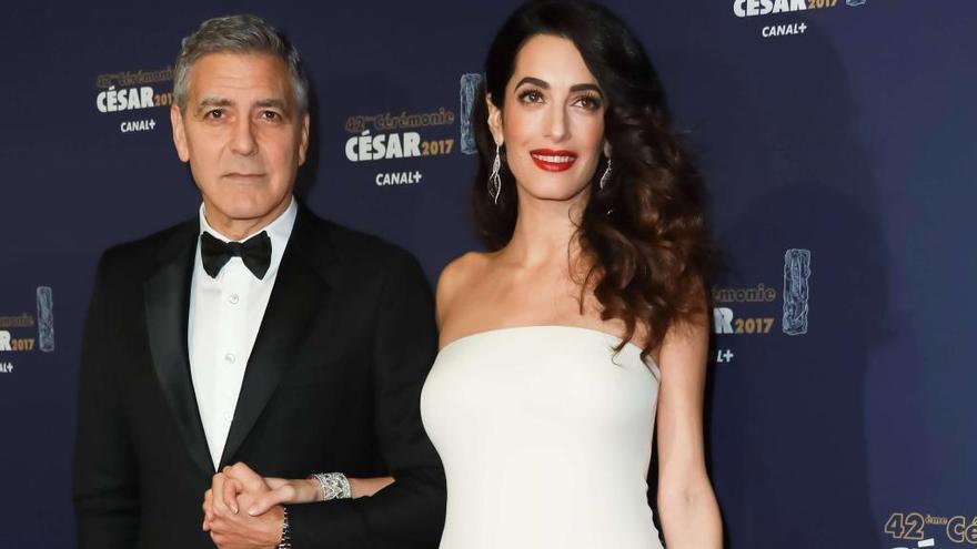 George Clooney y Amal Alamuddin.