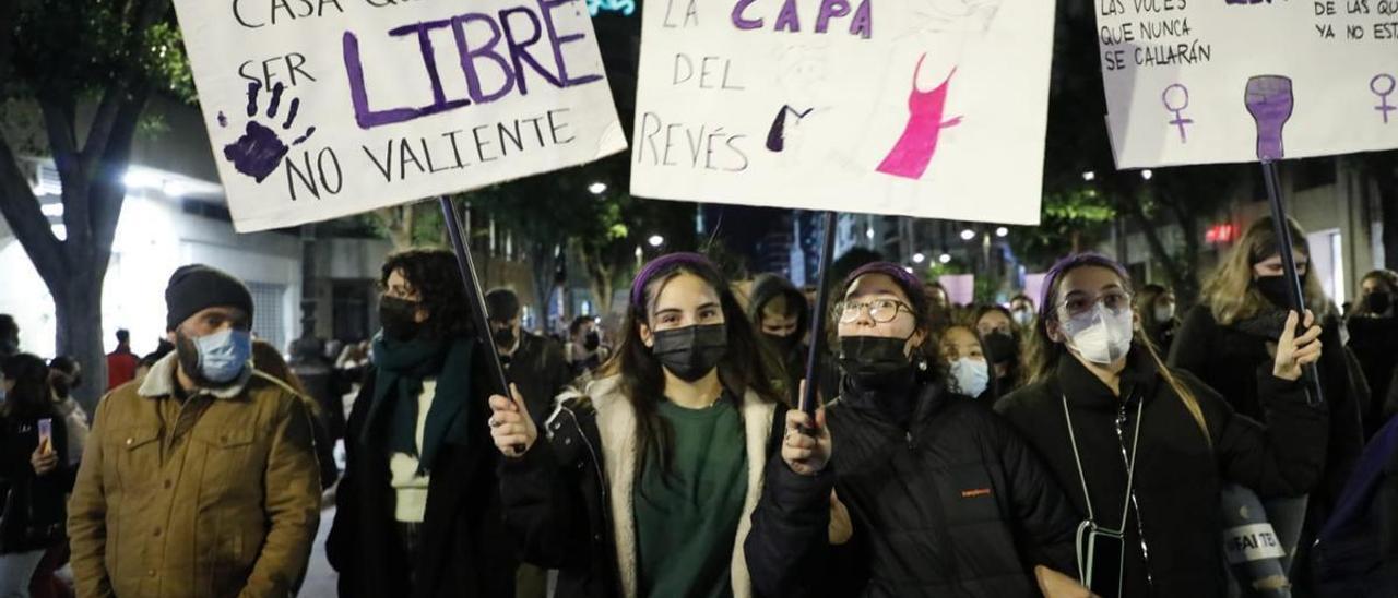 Manifestación del 25N contra todas las formas de violencia machista.