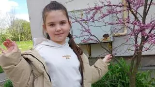Kira, exvecina de Ames de 8 años, sufre un sarcoma rodeada por la guerra en Ucrania