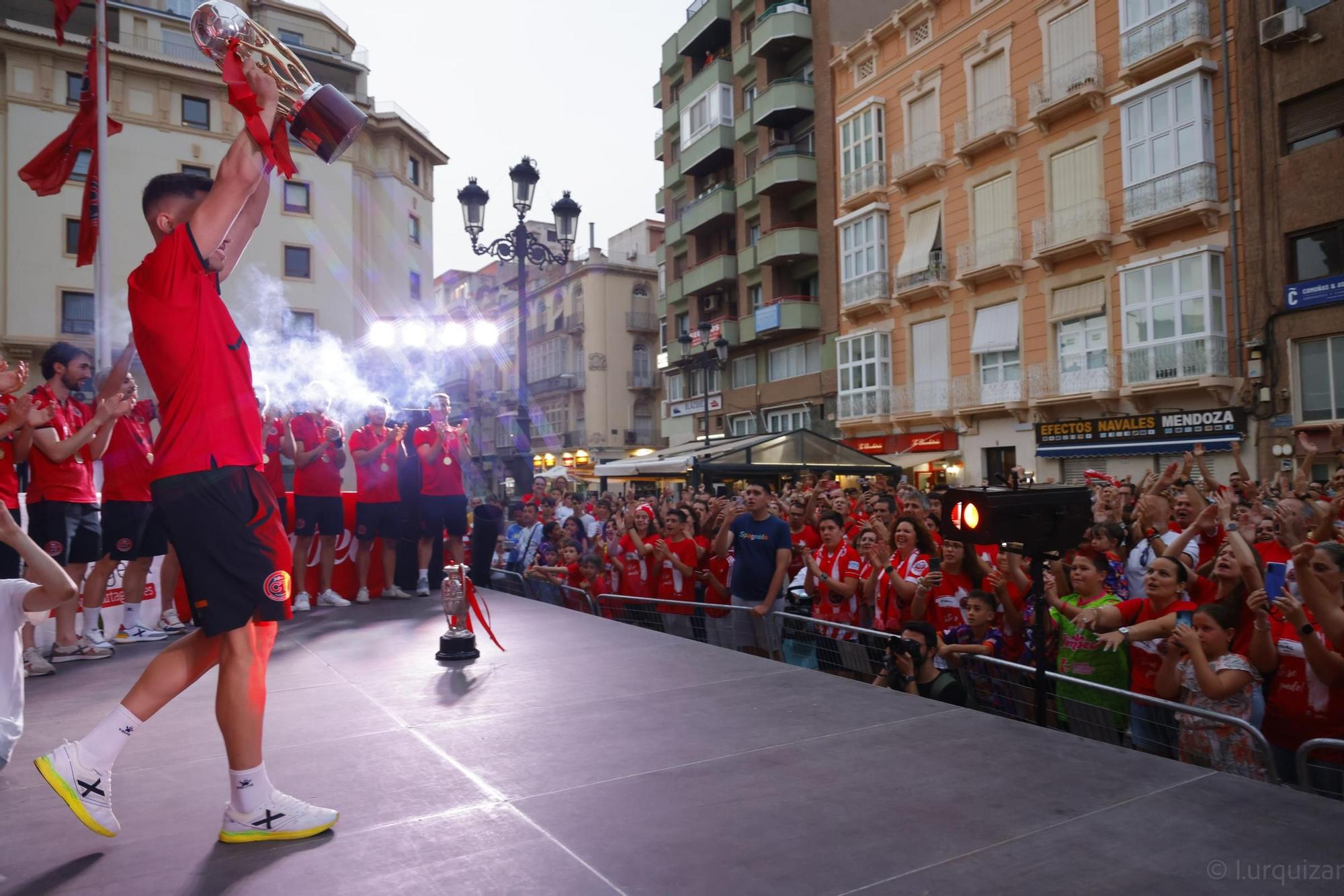 Las imágenes de la celebración del Jimbee Cartagena, campeón de liga