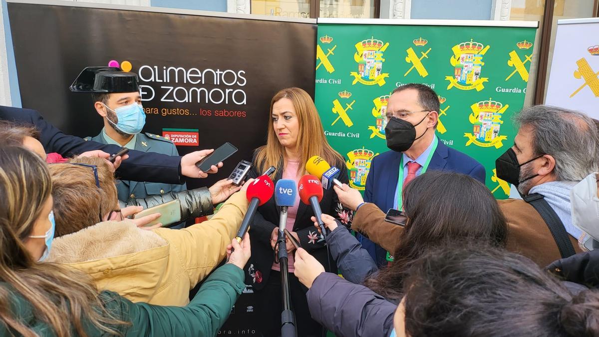 La delegada de Gobierno, Virginia Barcones, en Zamora.