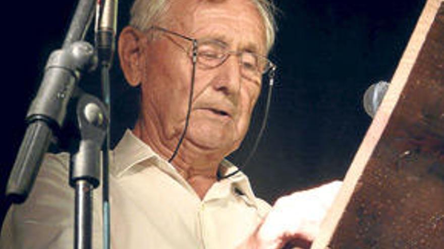 Pere Miralles, durante la lectura del pregón.