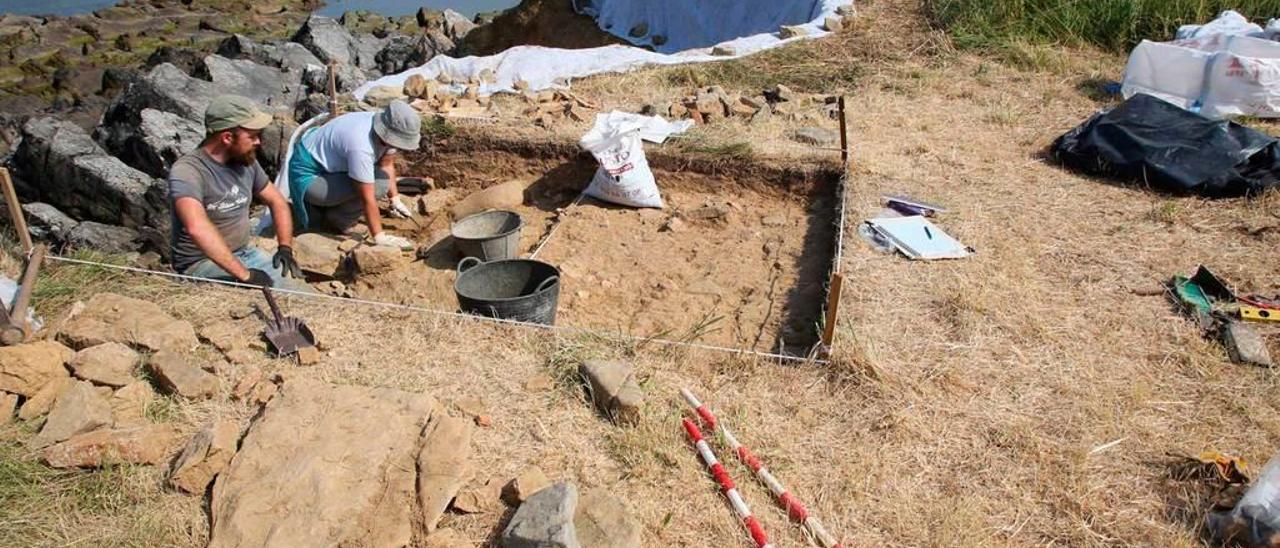 Trabajos arqueológicos en Traslaiglesia, en 2015