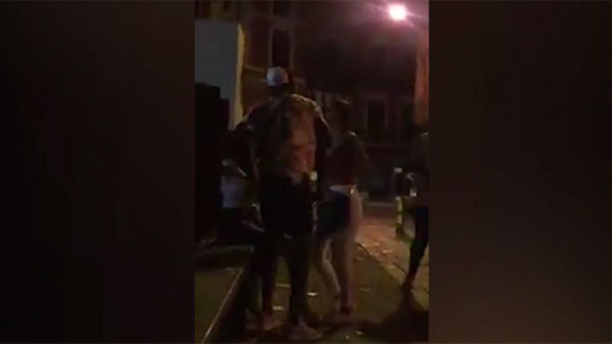 Williams se pelea con su novia en plena calle en fiestas de Bilbao