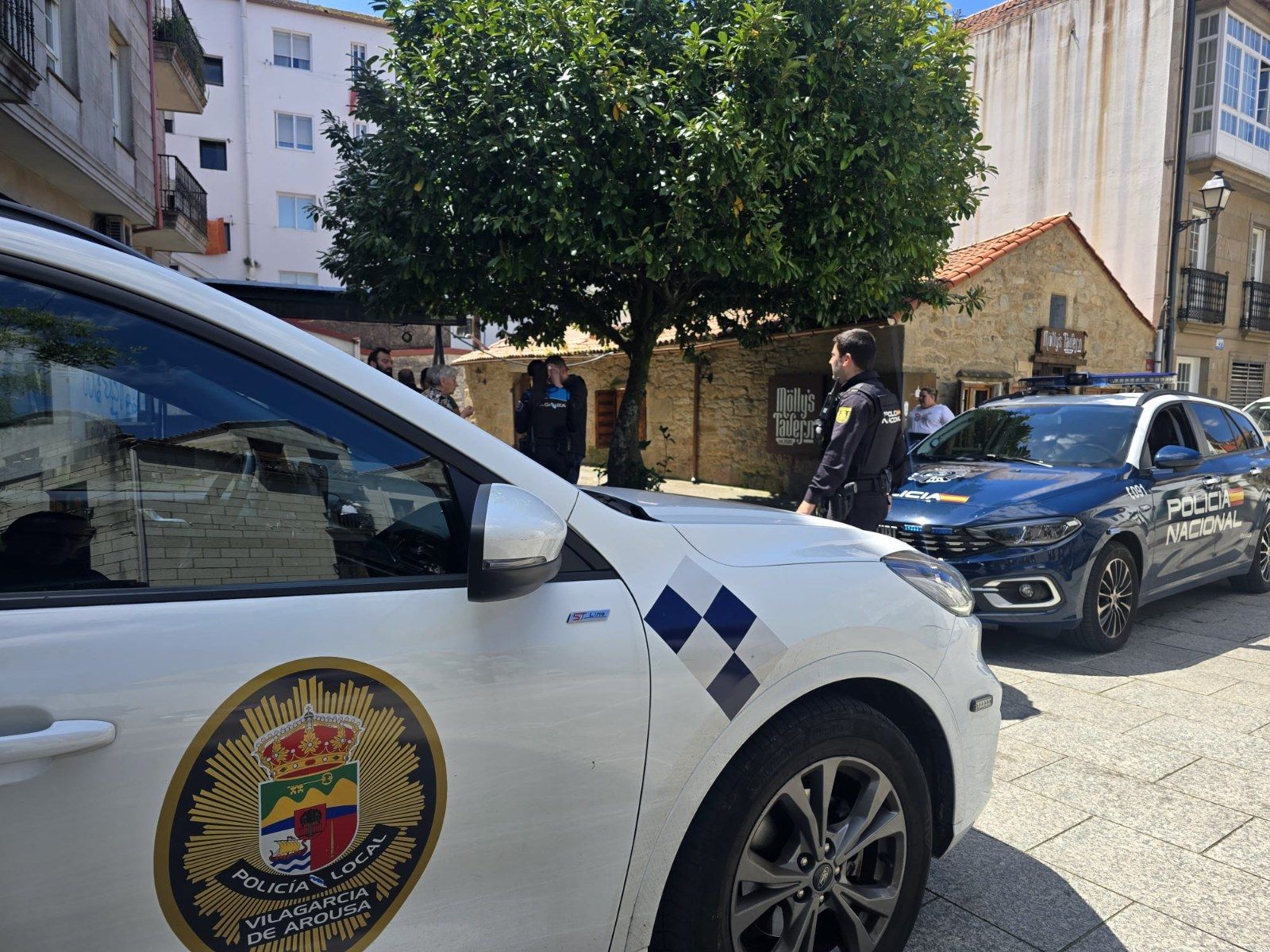 Tres heridos por discutir a causa de la bajante de un edificio, en Vilagarcía