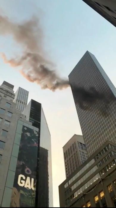 Se registra un incendio en la Torre Trump