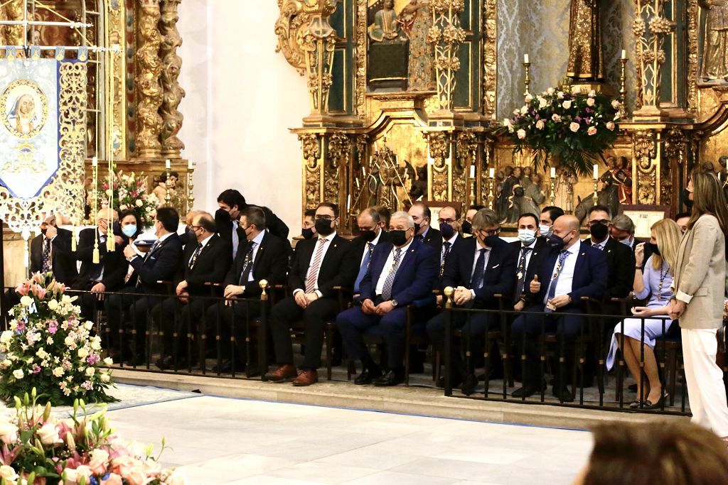 San Francisco acoge la misa en honor de la Dolorosa del Paso Azul de Lorca