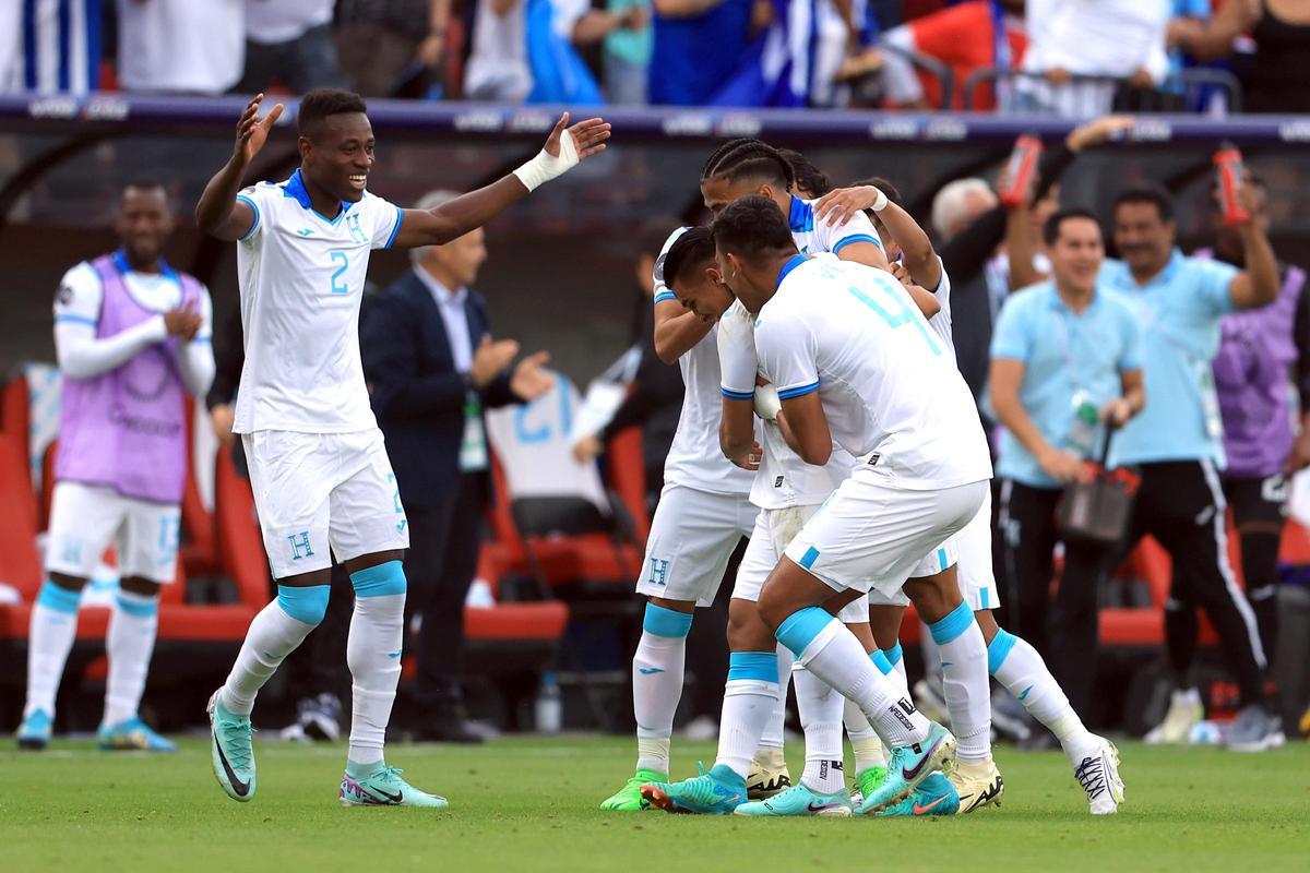 Jugadores de la selección de Honduras