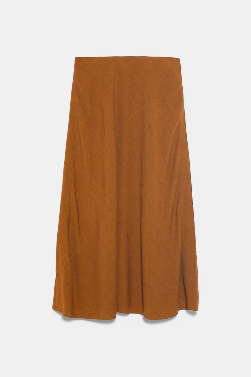 Falda midi de Zara