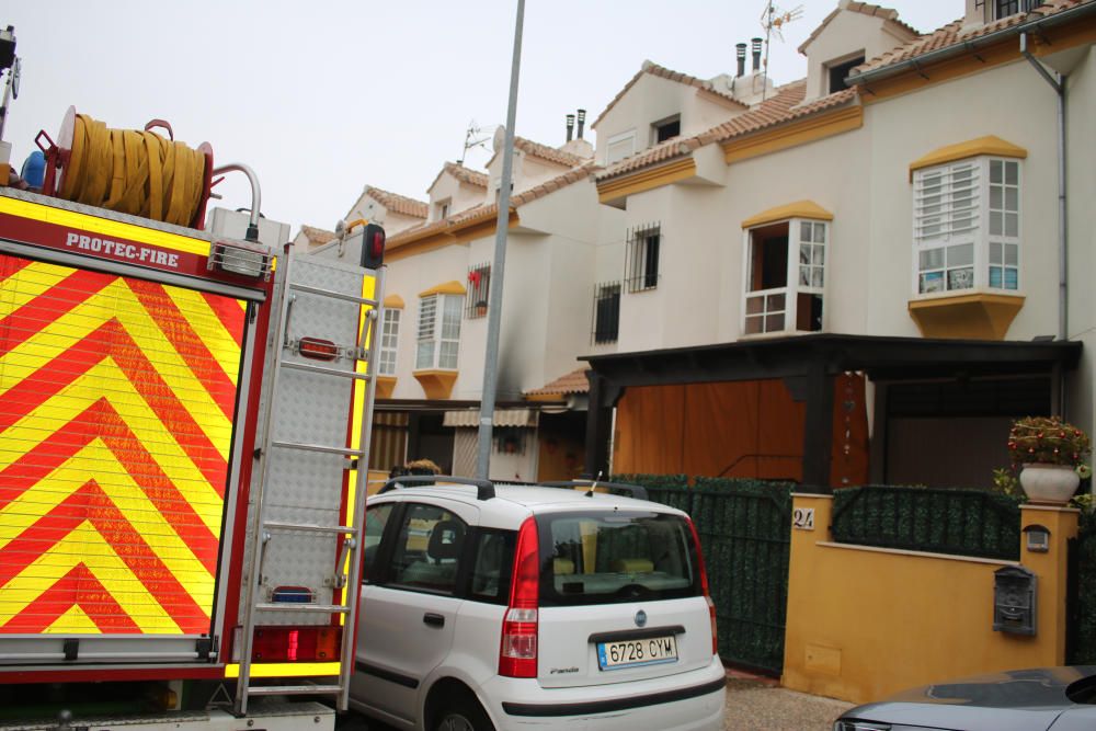 Incendio en una vivienda de Antequera