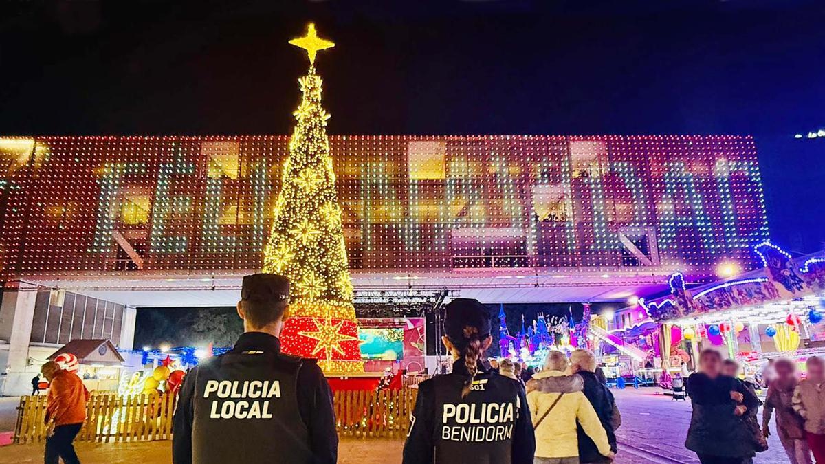 Benidorm refuerza la presencia de Policía Local esas navidades.