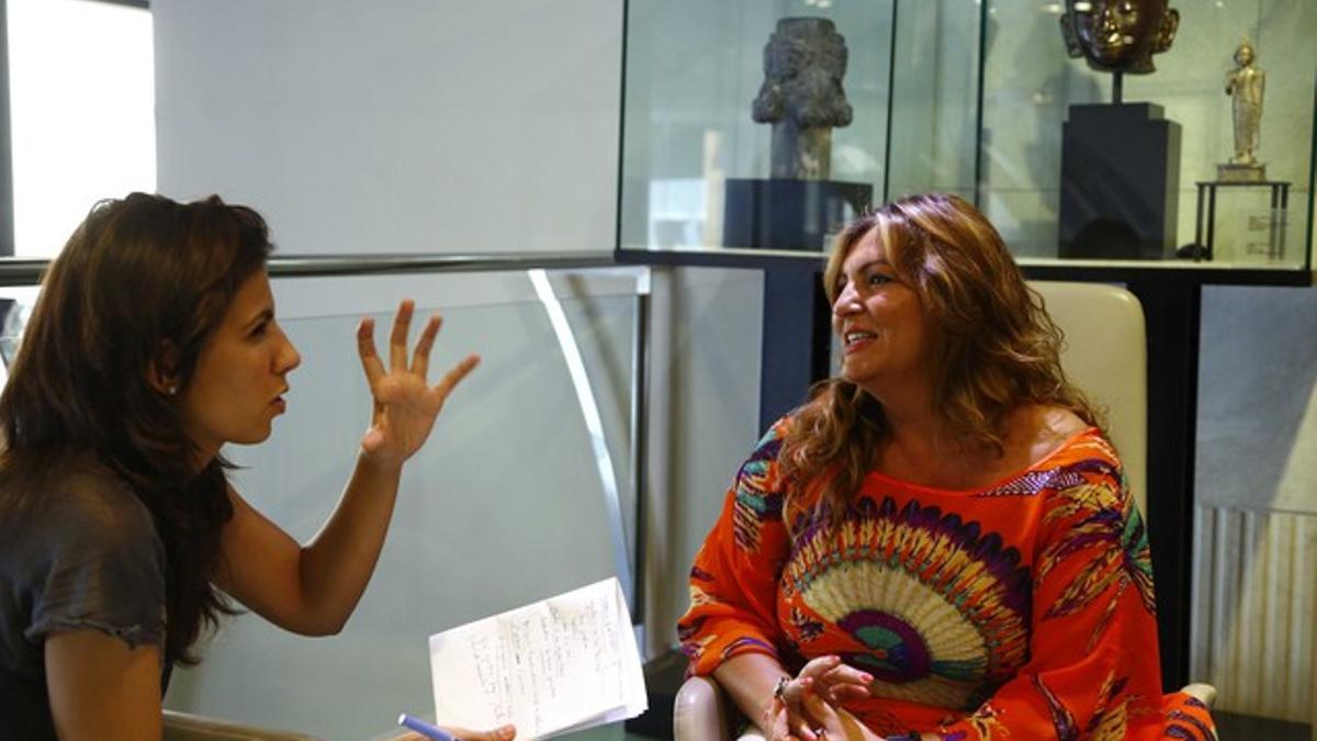 Beatriz Carrillo, durante la entrevista con Ana Pastor.
