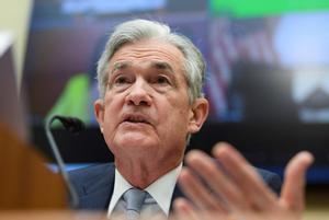 FILE PHOTO: U.S. Federal Reserve Chair Jerome Powell testifies before a House Financial Services Committee hearing, in Washington