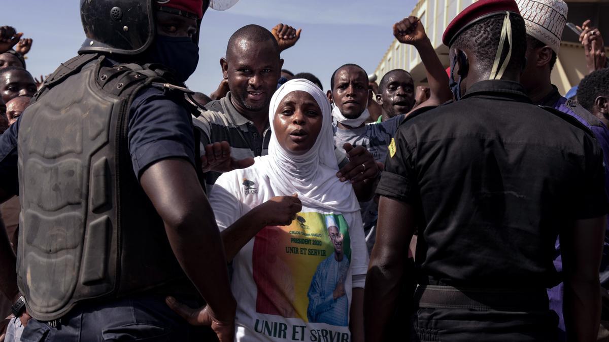 Protestas en Guinea.