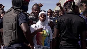 Protestas en Guinea.