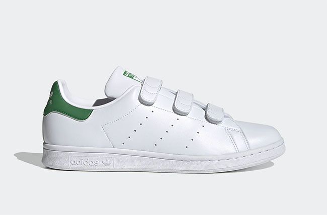 Zapatillas con velcro blancas Stan Smith, de Adidas