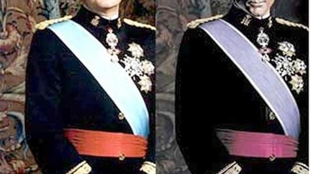 El Rey, en una foto de Alberto Schommer, y la imagen de Magneto inspirada en el Monarca.