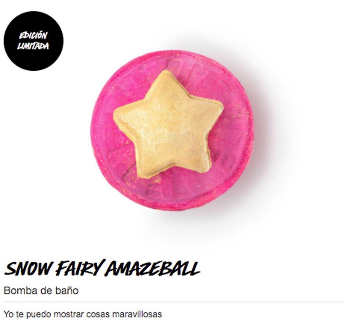 Bomba de baño 'Snow fairy amazeball'. (Precio: 9,95 euros)