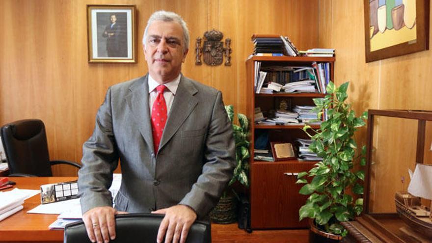 El juez decano, José María Páez, recibió a La Opinión de Málaga en su despacho de la Ciudad de la Justicia.