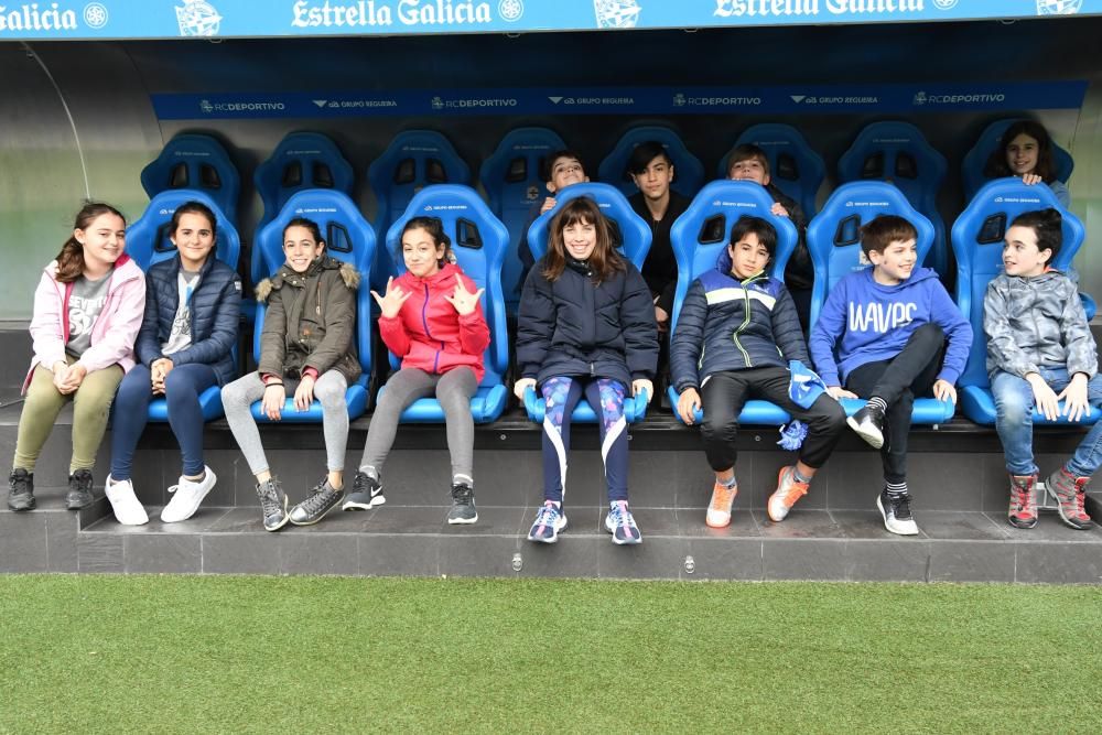 Los CEIP Rosalía de Castro y Sal Lence, en Riazor