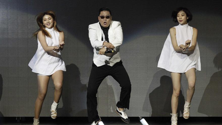 El artista surecoreano Psy, en pleno apogeo de popularidad.