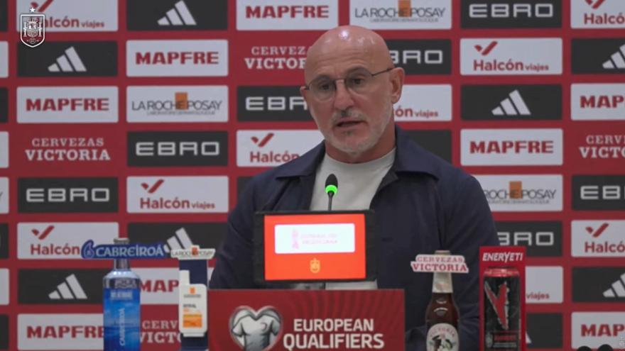 De la Fuente: "La noticia sería que Pedri jugara mal"