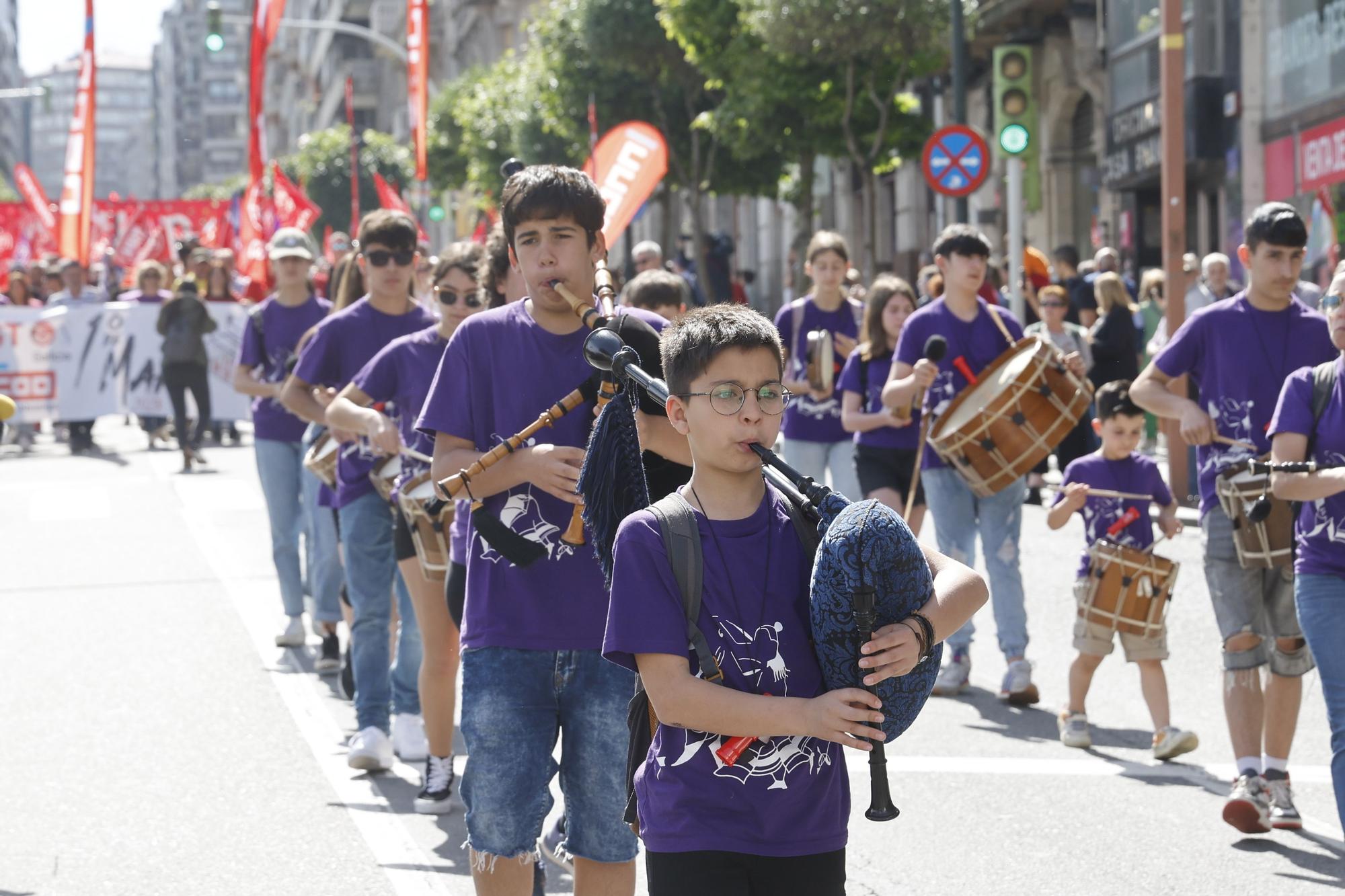 Primero de Mayo: las manifestaciones del Día del Trabajo toman Vigo