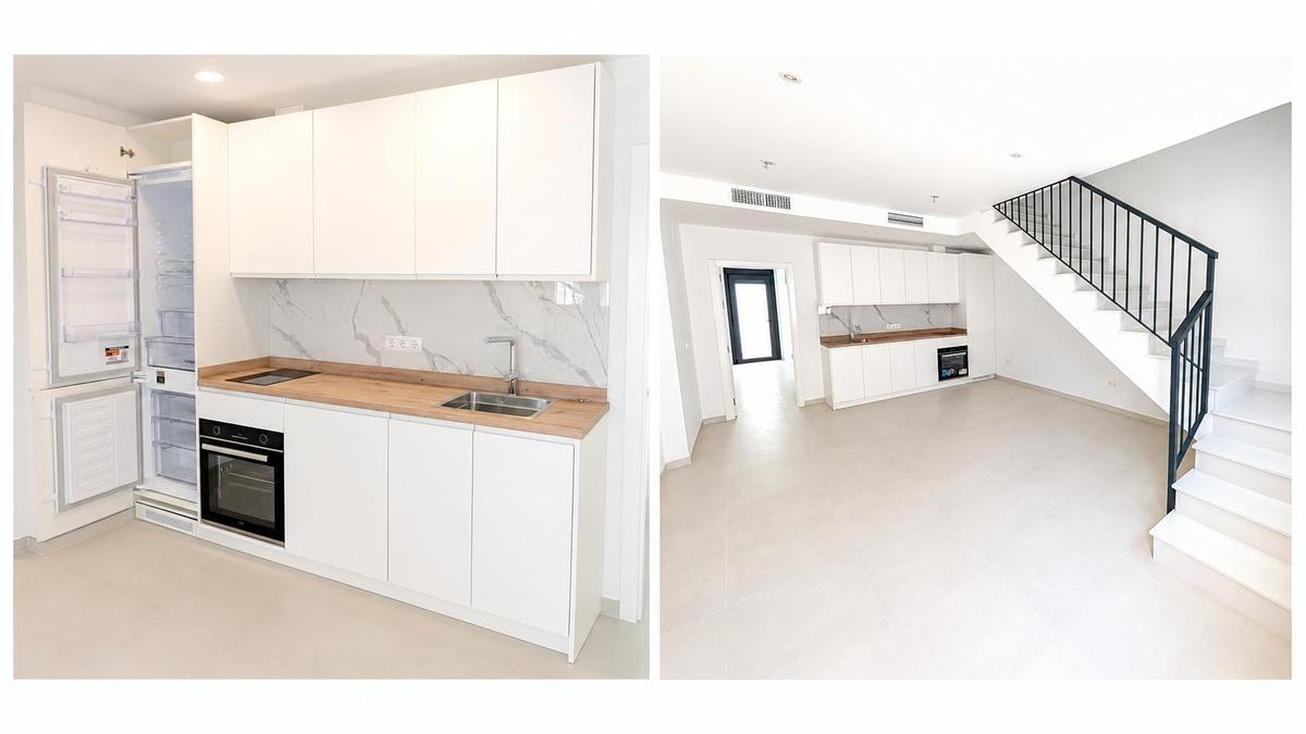 La obra está terminada terminada y las casas cuentan con cocinas ya equipadas.