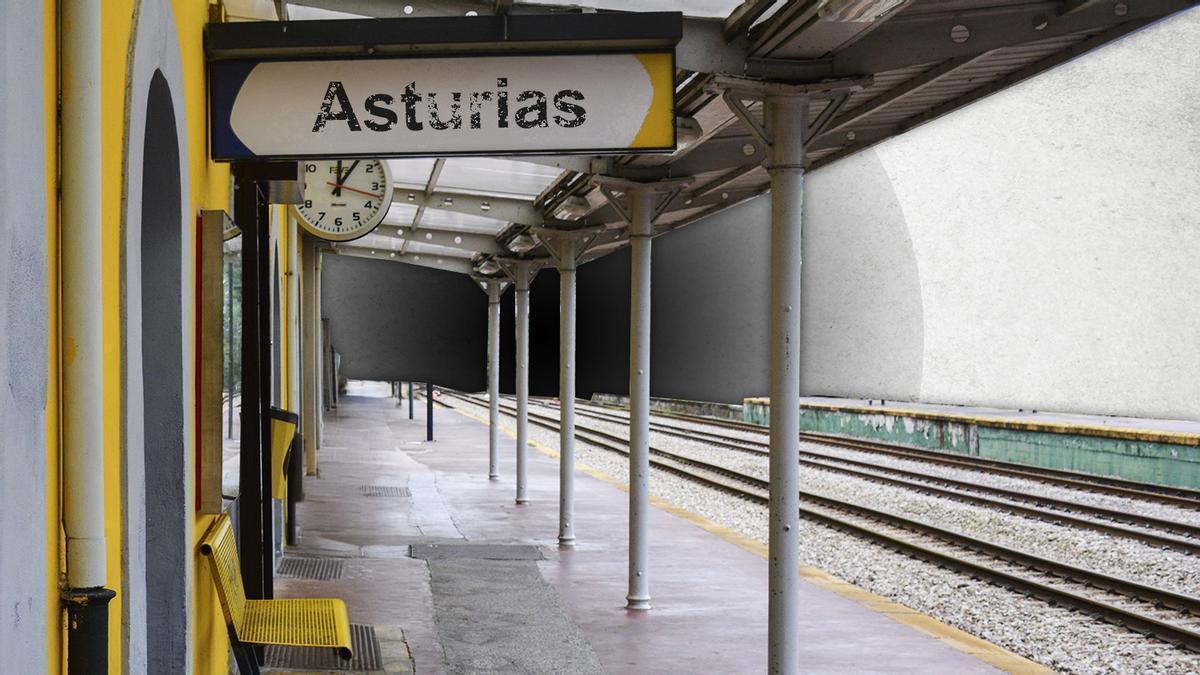 Estación de Feve en Asturias.