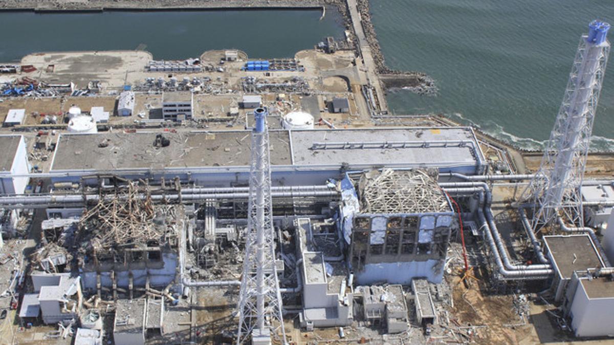 Central de Fukushima Daiichi, tras el accidente provocado por el tsunami.