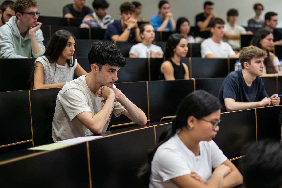 Pruebas de selectividad en la Universitat Pompeu Fabra de Barcelona
