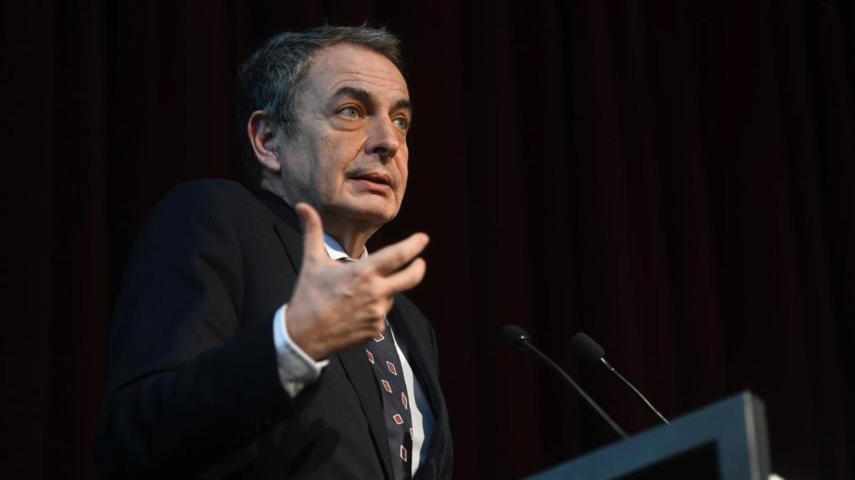 El ex presidente del Gobierno, José Luis Rodríguez Zapatero