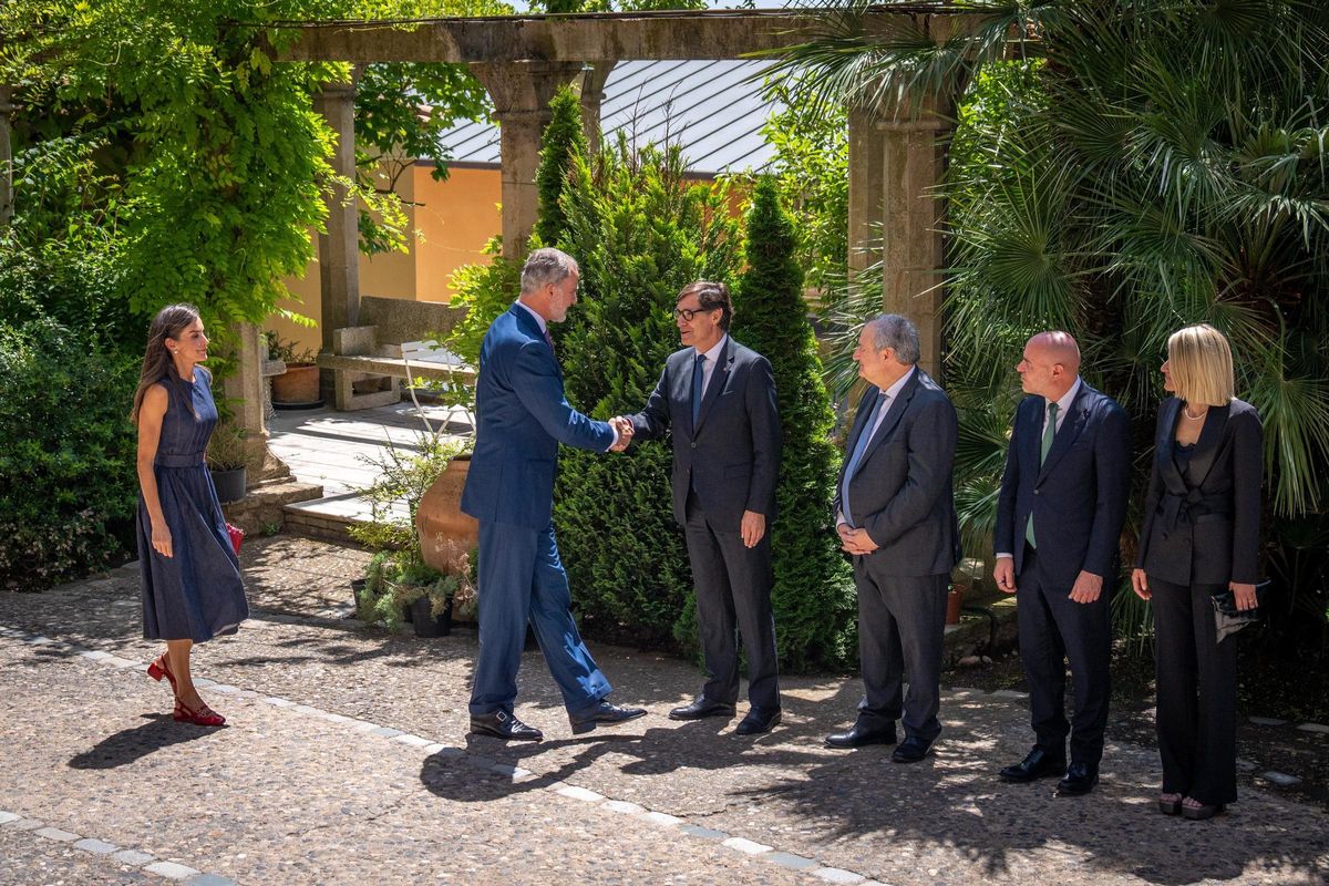 Los reyes Felipe y Letizia visitan Montserrat