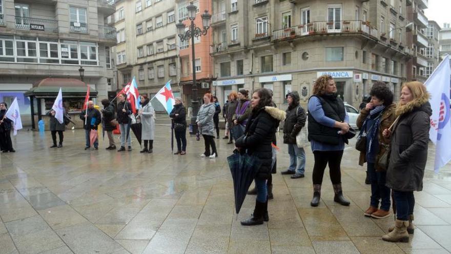 La CIG se manifiesta en Vilagarcía por el 8-M