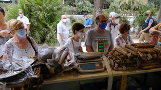 Arranca el Gran Mercado Sabor a Málaga con una porra gigante de 160 litros