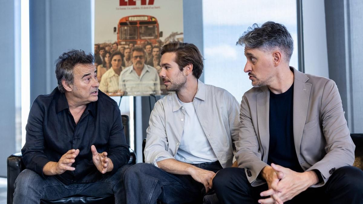 Eduard Fernández, Carlos Cuevas y Marcel Barrena.