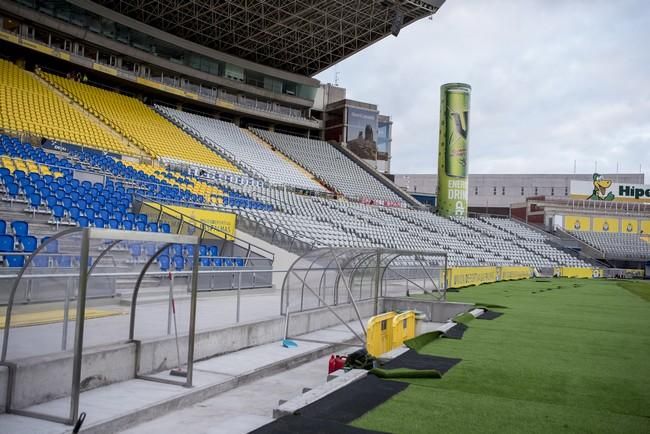 Siguen las obras en el Estadio de Gran Canaria