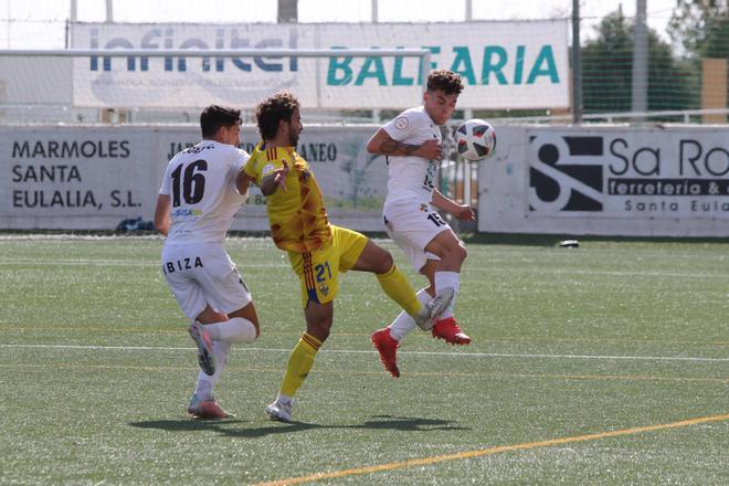 Una imagen del partido Peña Deportiva - Lleida