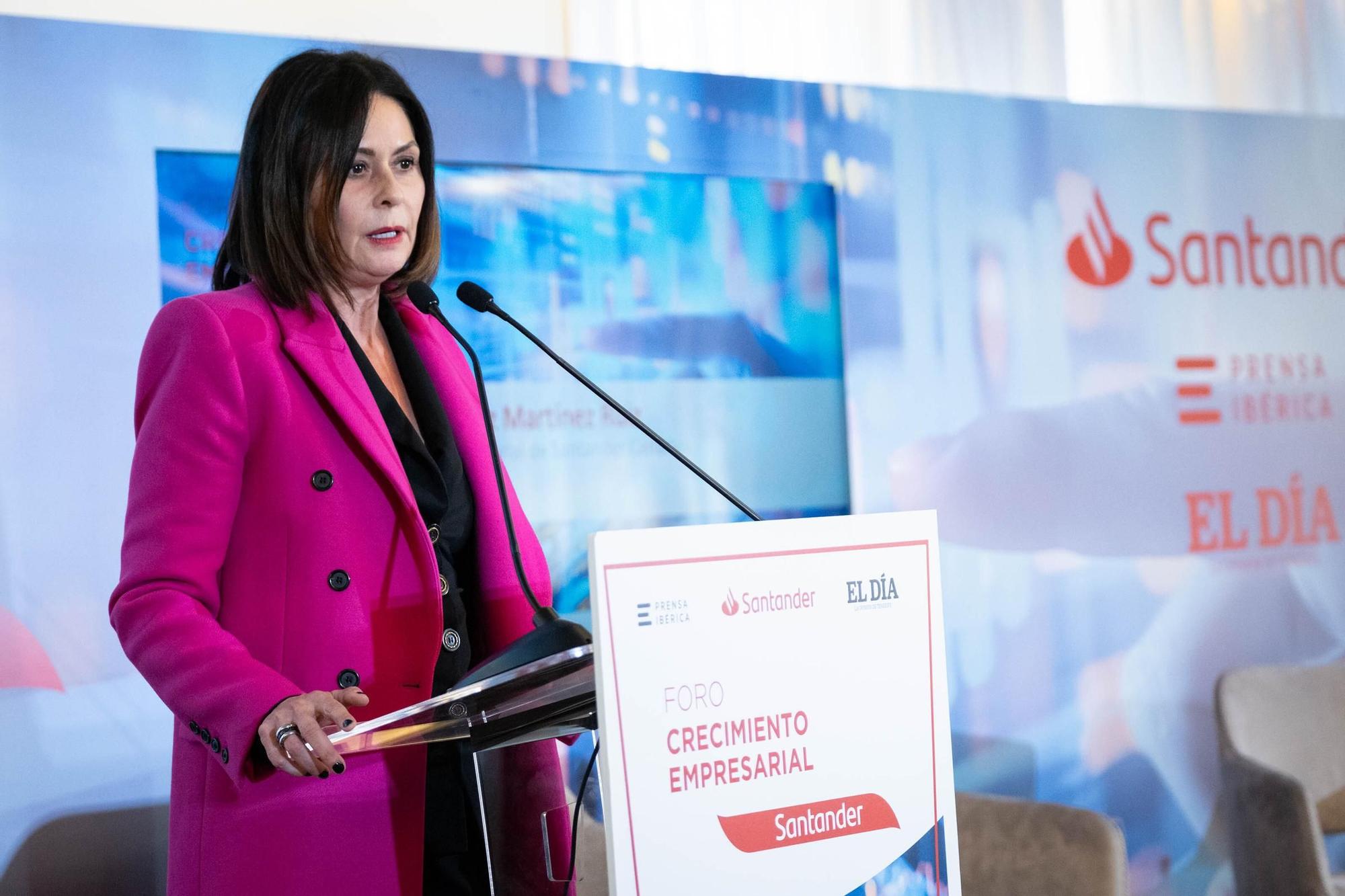 Foro 'Crecimiento empresarial' de EL DÍA y Banco Santander